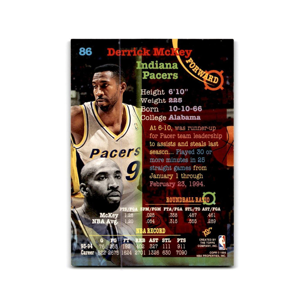 1994 Topps Stadium Club Derrick McKey Pacers #86