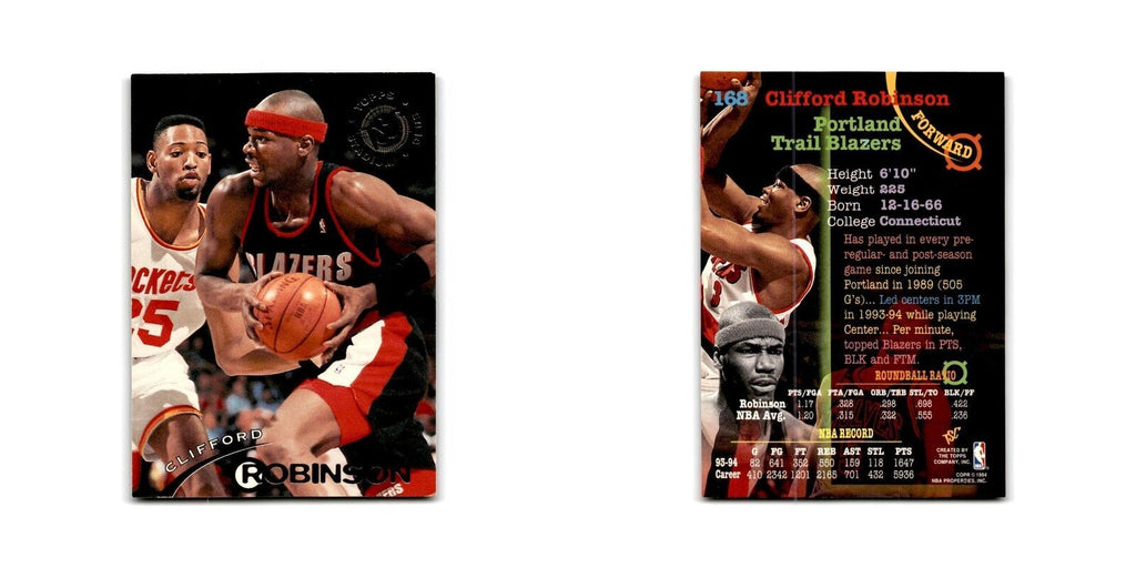 1994 Topps Stadium Club Clifford Robinson Blazers #168