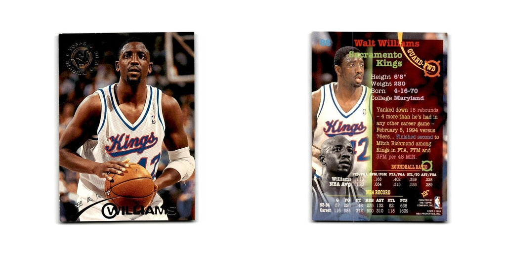 1994 Topps Stadium Club Walt Williams Kings #88