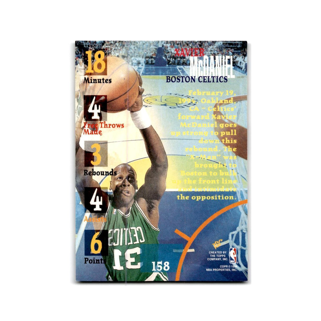 1994 Topps Stadium Club Xavier McDaniel Celtics #158