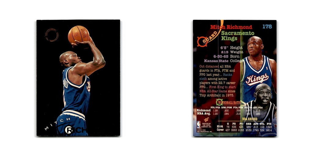 1994 Topps Stadium Club Mitch Richmond Kings #178