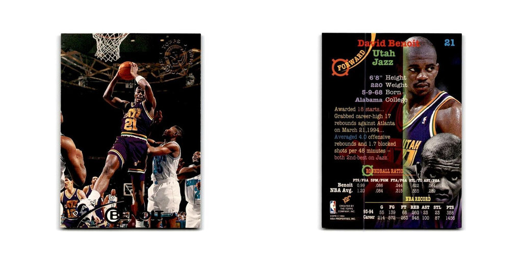 1994 Topps Stadium Club David Benoit Jazz #21