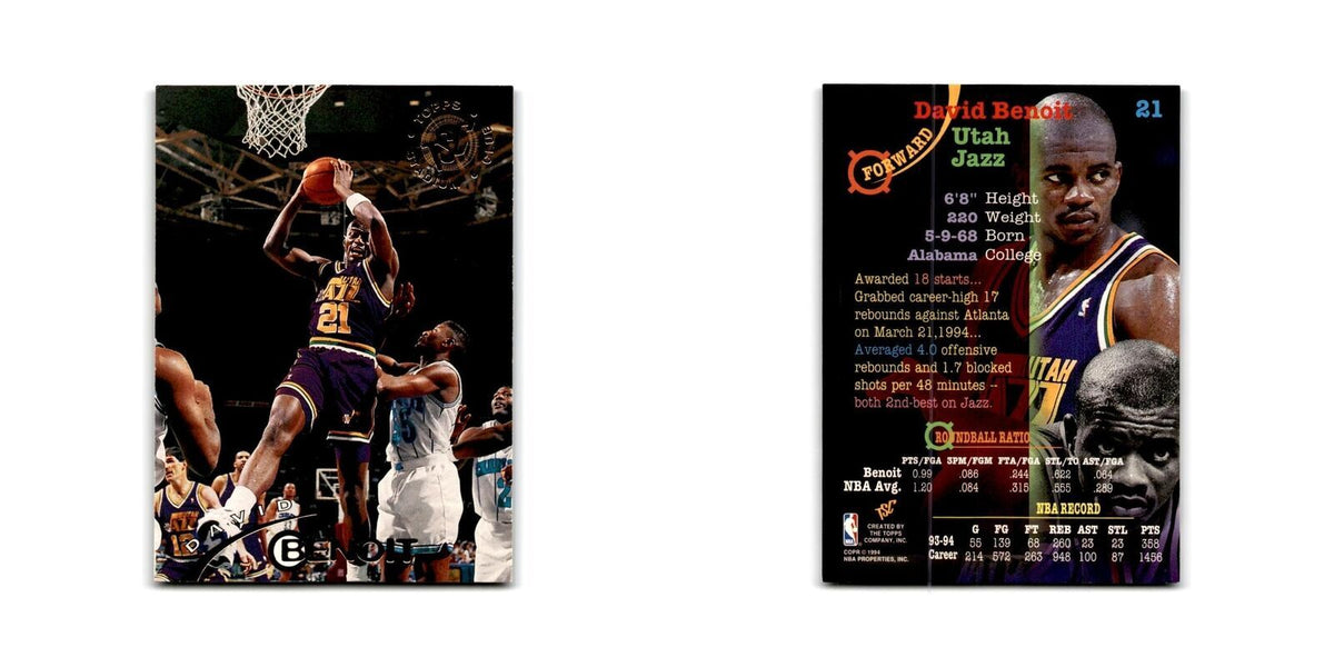 1994 Topps Stadium Club David Benoit Jazz #21