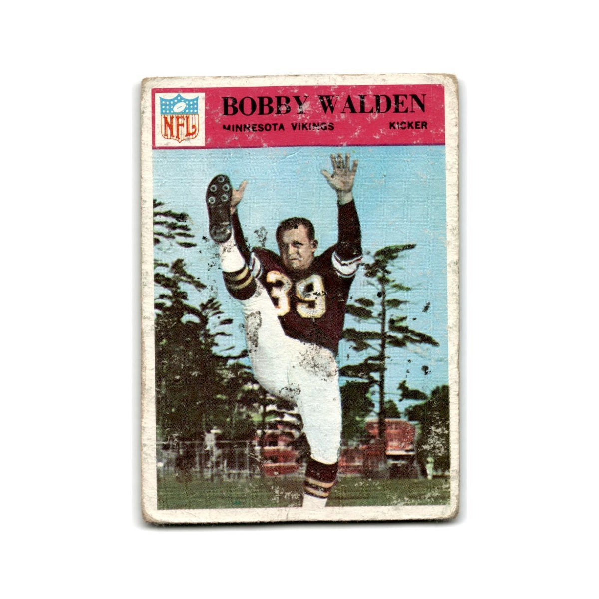 1966 Philadelphia Bobby Walden RC Vikings #116