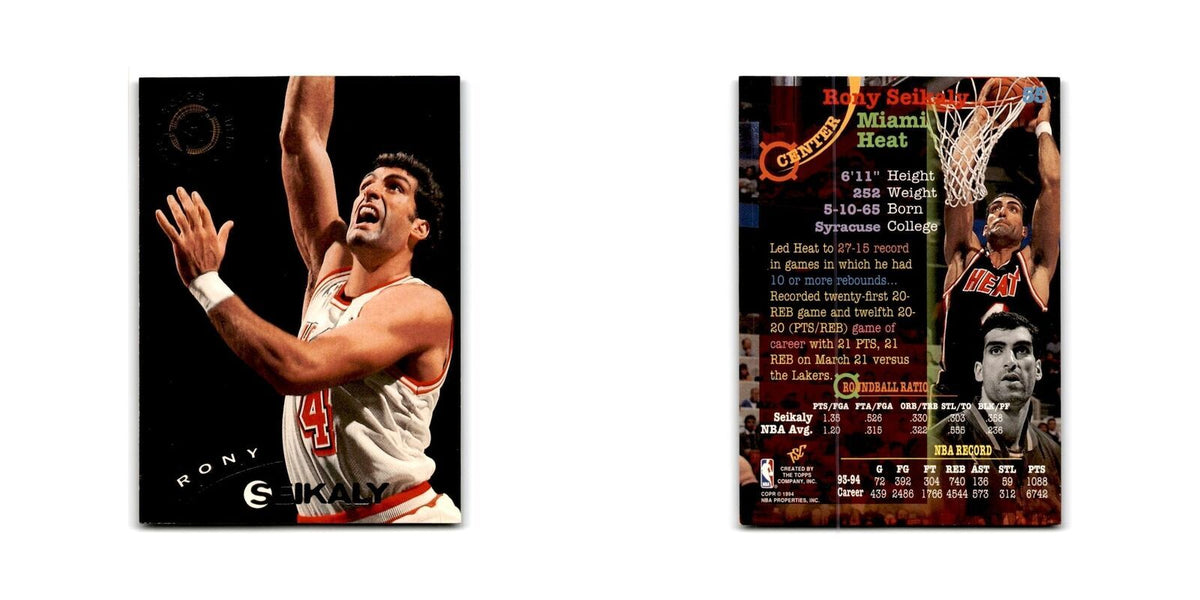 1994 Topps Stadium Club Rony Seikaly Golden State Warriors #55