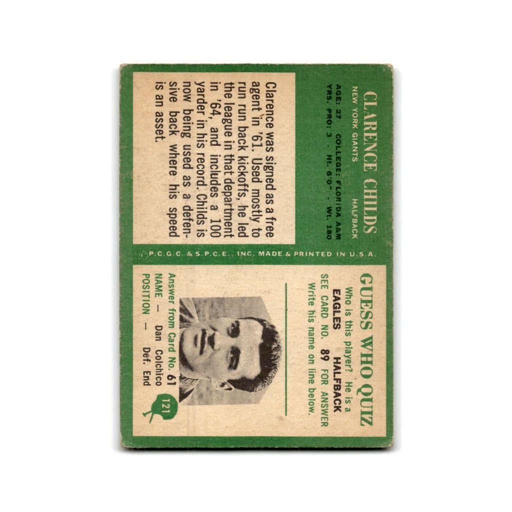 1966 Philadelphia Clarence Childs Giants #121