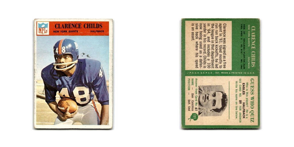 1966 Philadelphia Clarence Childs Giants #121