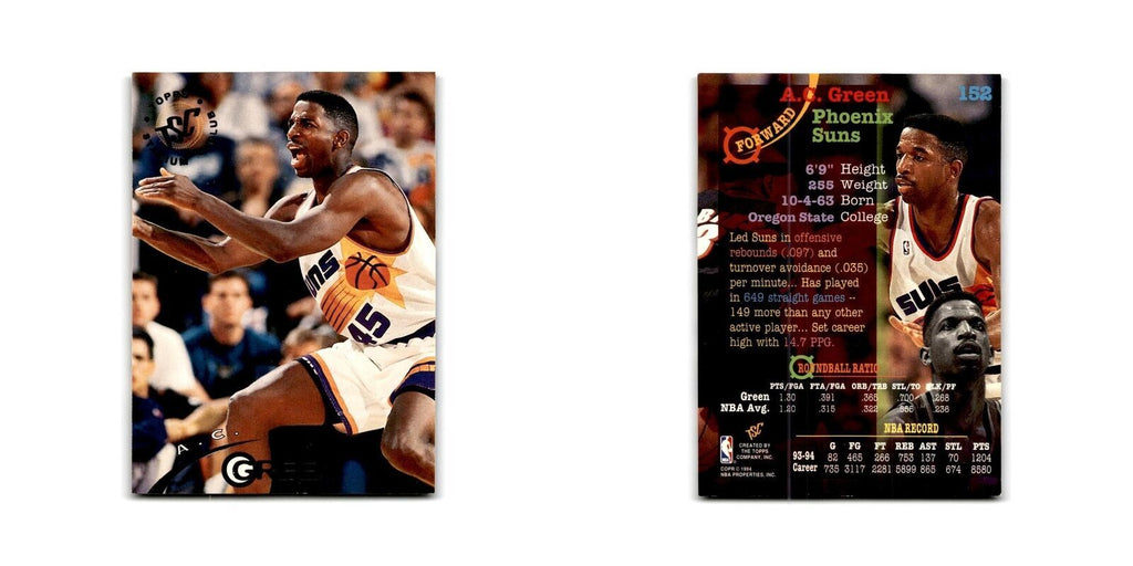 1994 Topps Stadium Club A.C. Green Suns #152