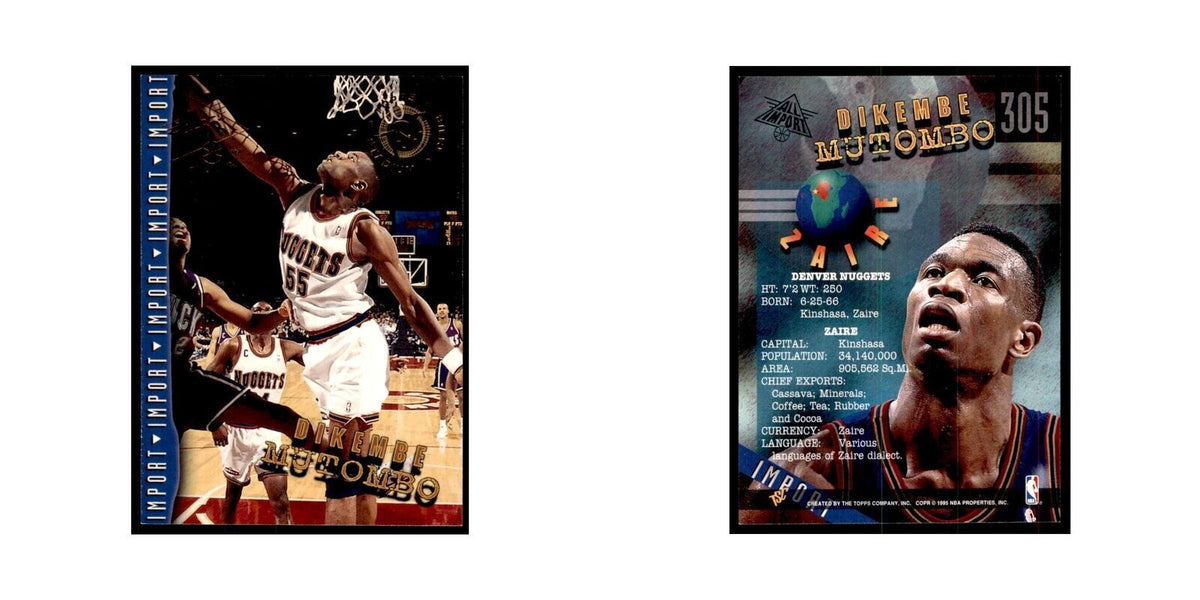 1994 Stadium Club Dikembe Mutombo Basketball Cards #305