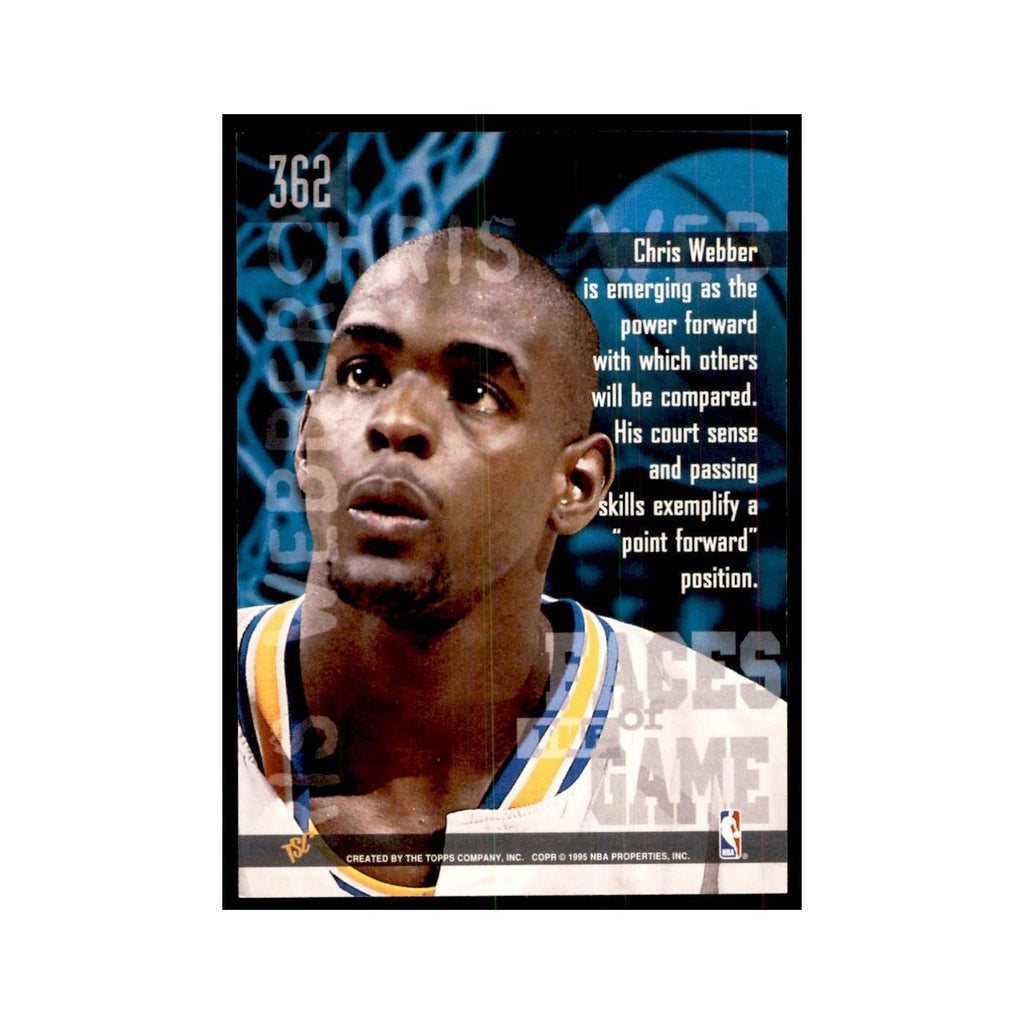 1994 Stadium Club Chris Webber Basketball Cards #362