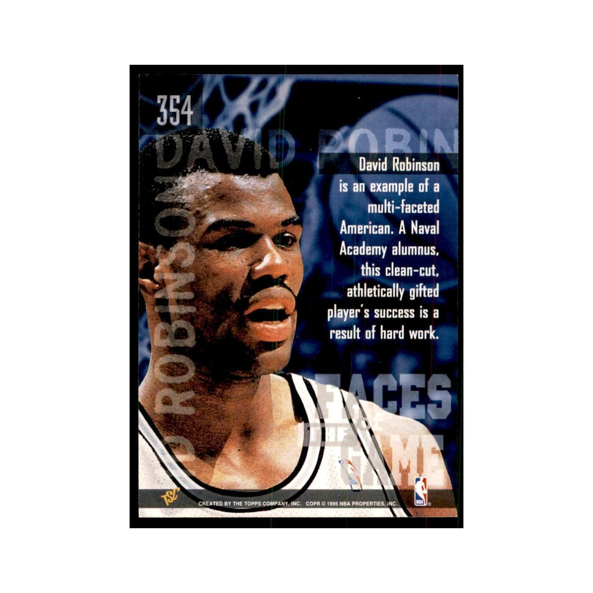 1994 Stadium Club David Robinson Basketball Cards #354