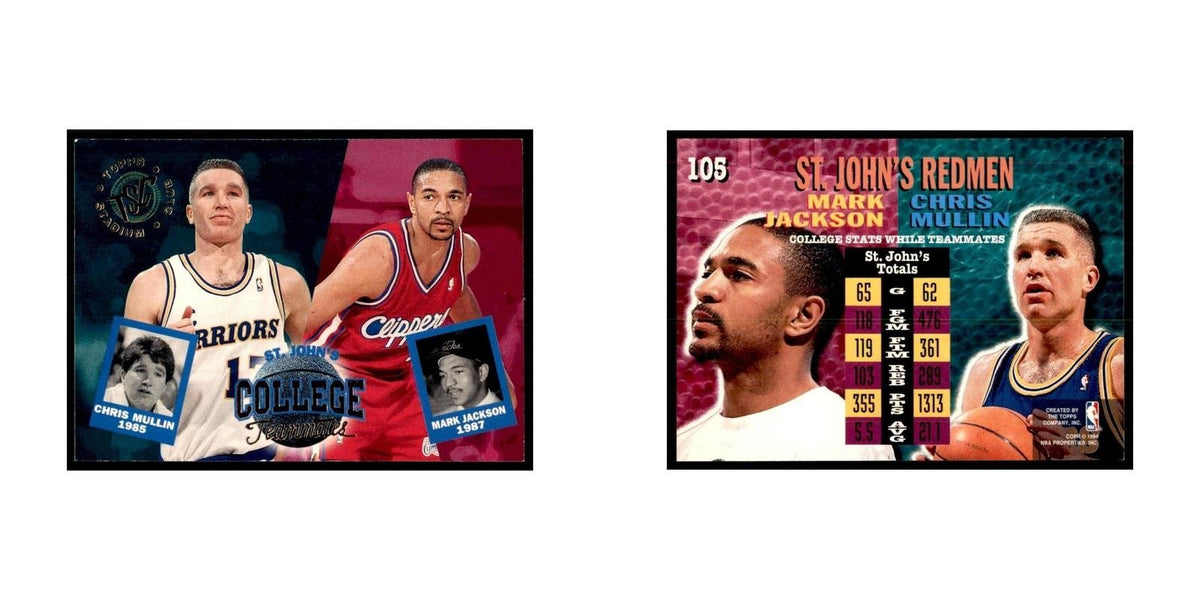 1994 Stadium Club Mark Jackson/Chris Mullin Basketball Cards #105