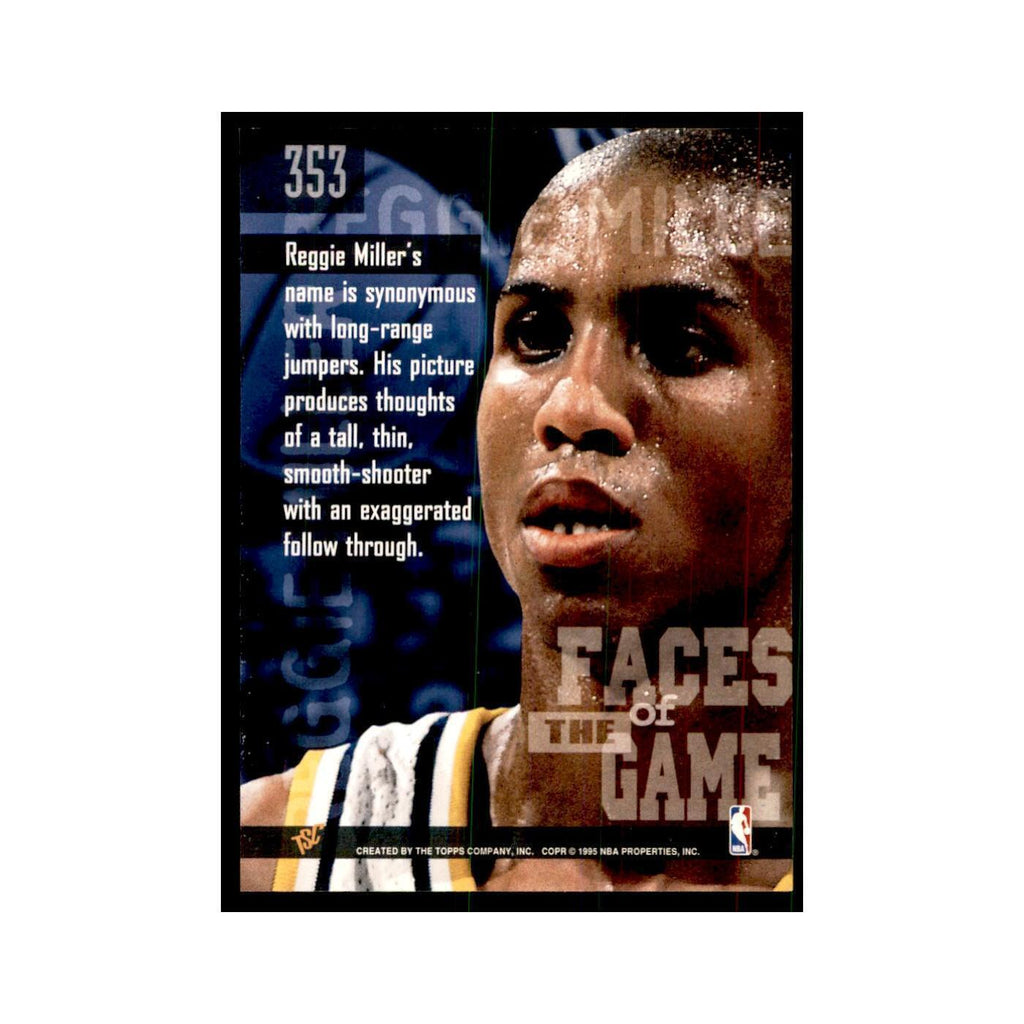 1994 Stadium Club Reggie Miller Basketball Cards #353
