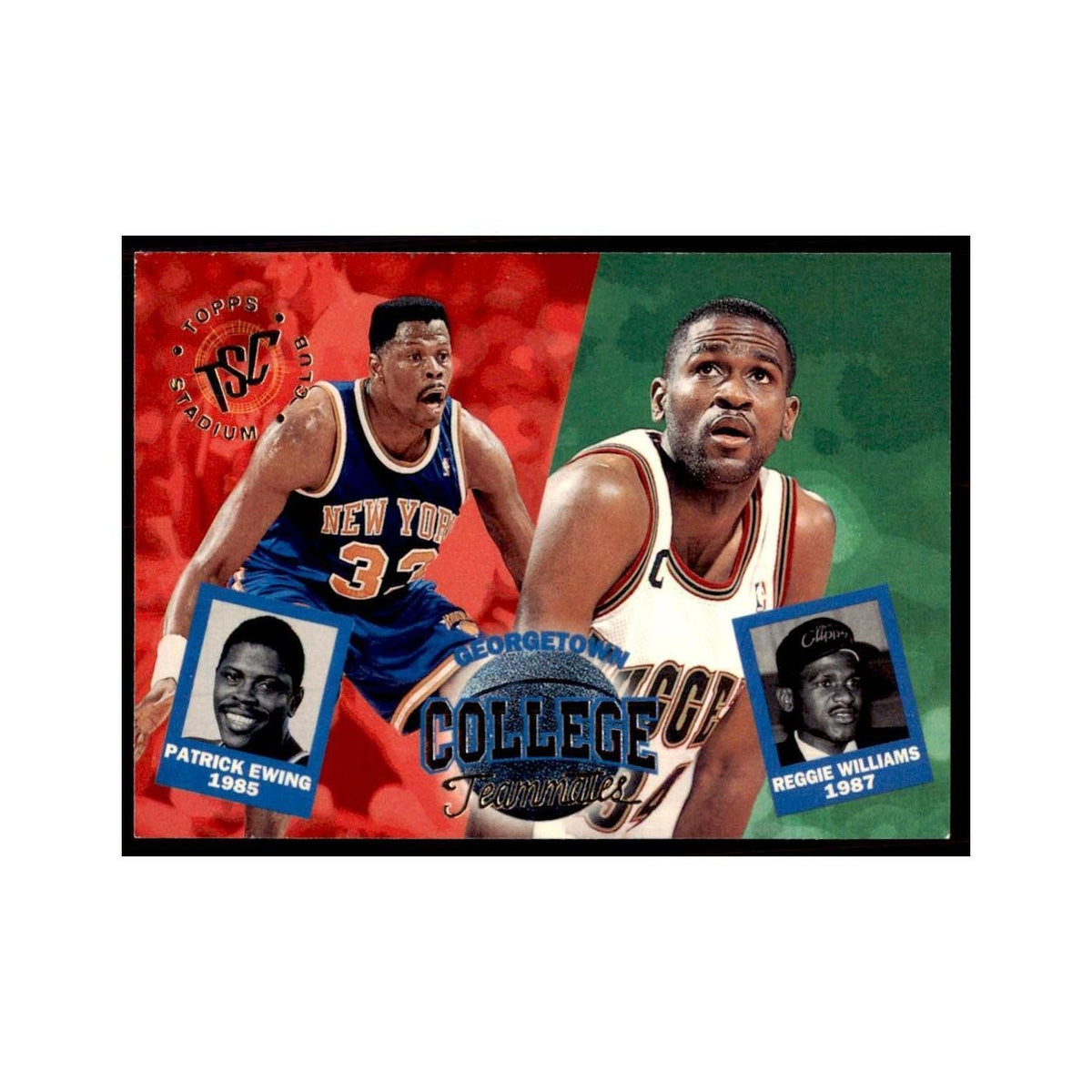 1994 Stadium Club Patrick Ewing/Reggie Williams Basketball Cards #100