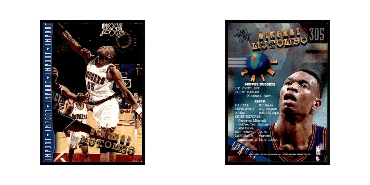 1994 Stadium Club Dikembe Mutombo Basketball Cards #305