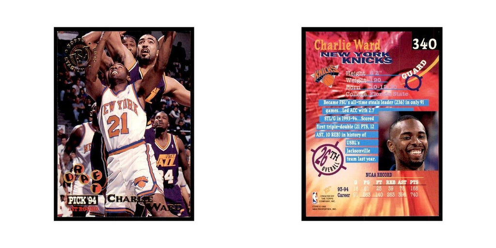1994 Stadium Club Charlie Ward Basketball Cards #340