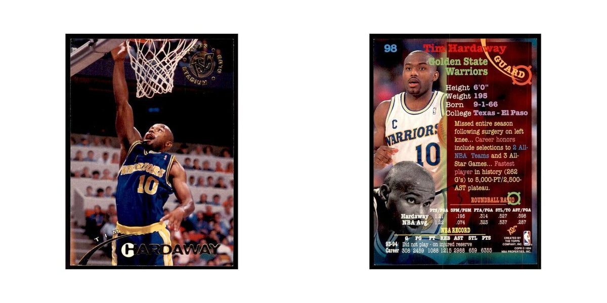 1994 Stadium Club Tim Hardaway Basketball Cards #98
