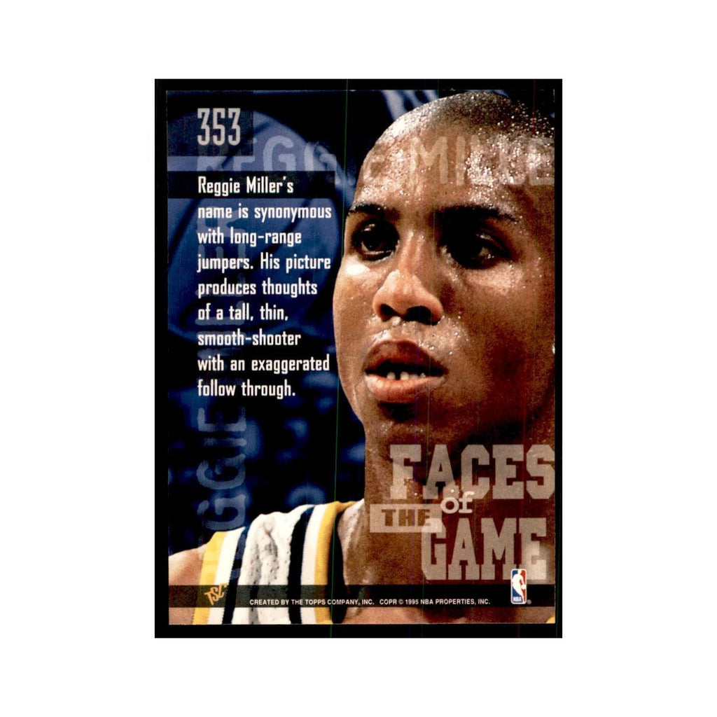 1994 Stadium Club Reggie Miller Basketball Cards #353