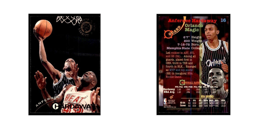 1994 Stadium Club Anfernee Hardaway Basketball Cards #16