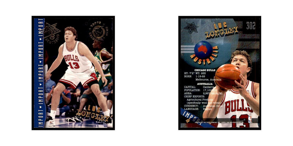 1994 Stadium Club Luc Longley Basketball Cards #302