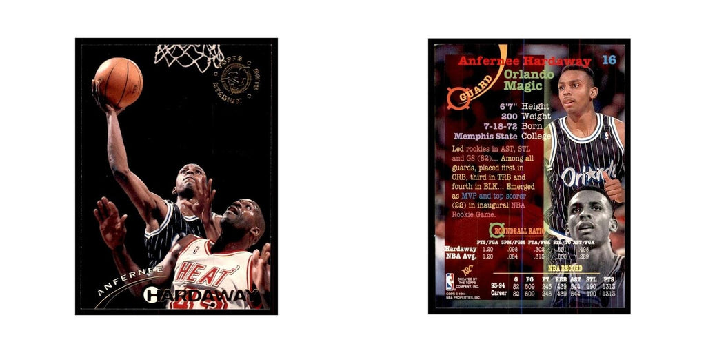 1994 Stadium Club Anfernee Hardaway Basketball Cards #16