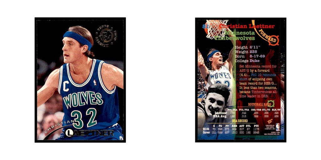 1994 Stadium Club Christian Laettner Basketball Cards #81