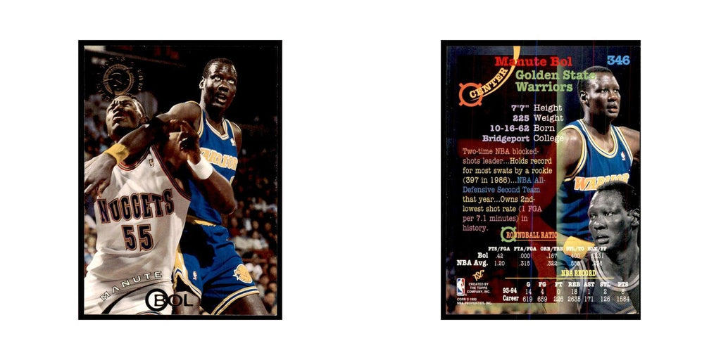1994 Stadium Club Manute Bol Basketball Cards #346