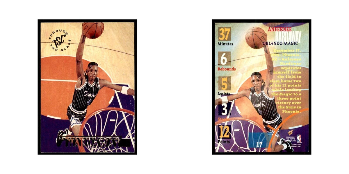 1994 Stadium Club Anfernee Hardaway Basketball Cards #17