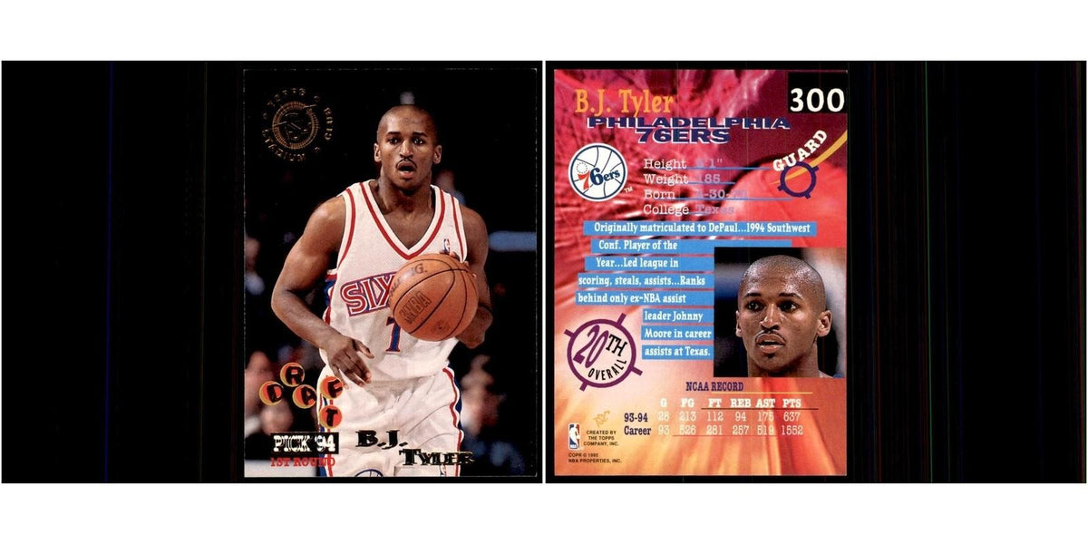 1994 Stadium Club B.J. Tyler Basketball Cards #300