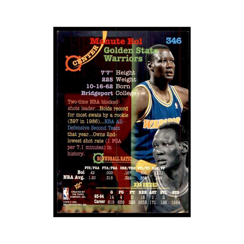 1994 Stadium Club Manute Bol Basketball Cards #346