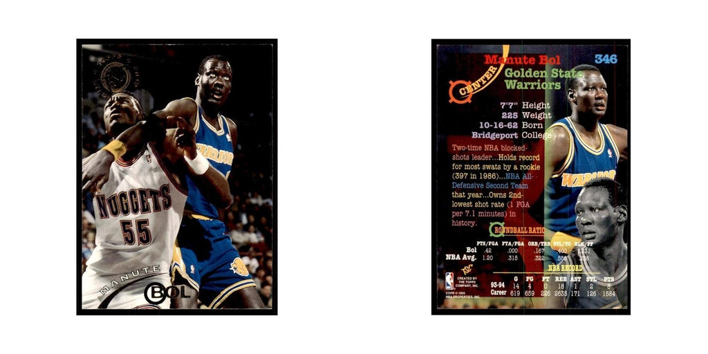 1994 Stadium Club Manute Bol Basketball Cards #346