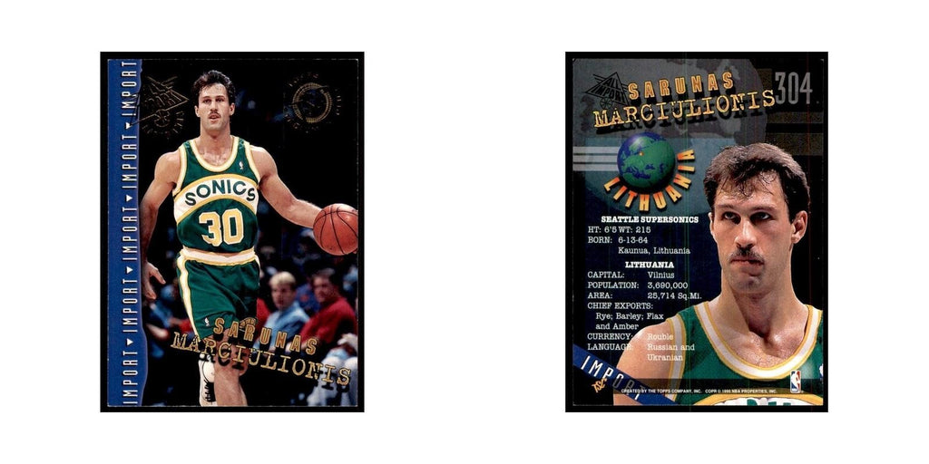 1994 Stadium Club Sarunas Marciulionis Basketball Cards #304