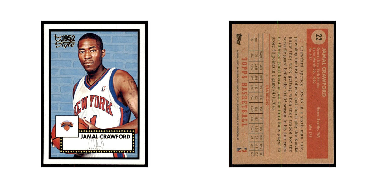 2005 Topps 1952 Style Jamal Crawford Knicks #22