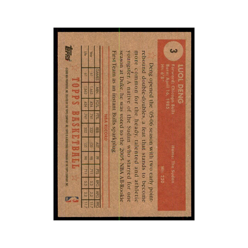 2005 Topps 1952 Style Luol Deng Bulls #3
