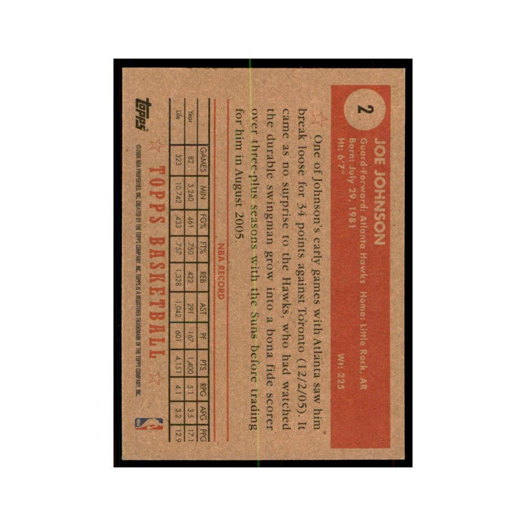 2006 Topps 1952 Style Joe Johnson Hawks #2