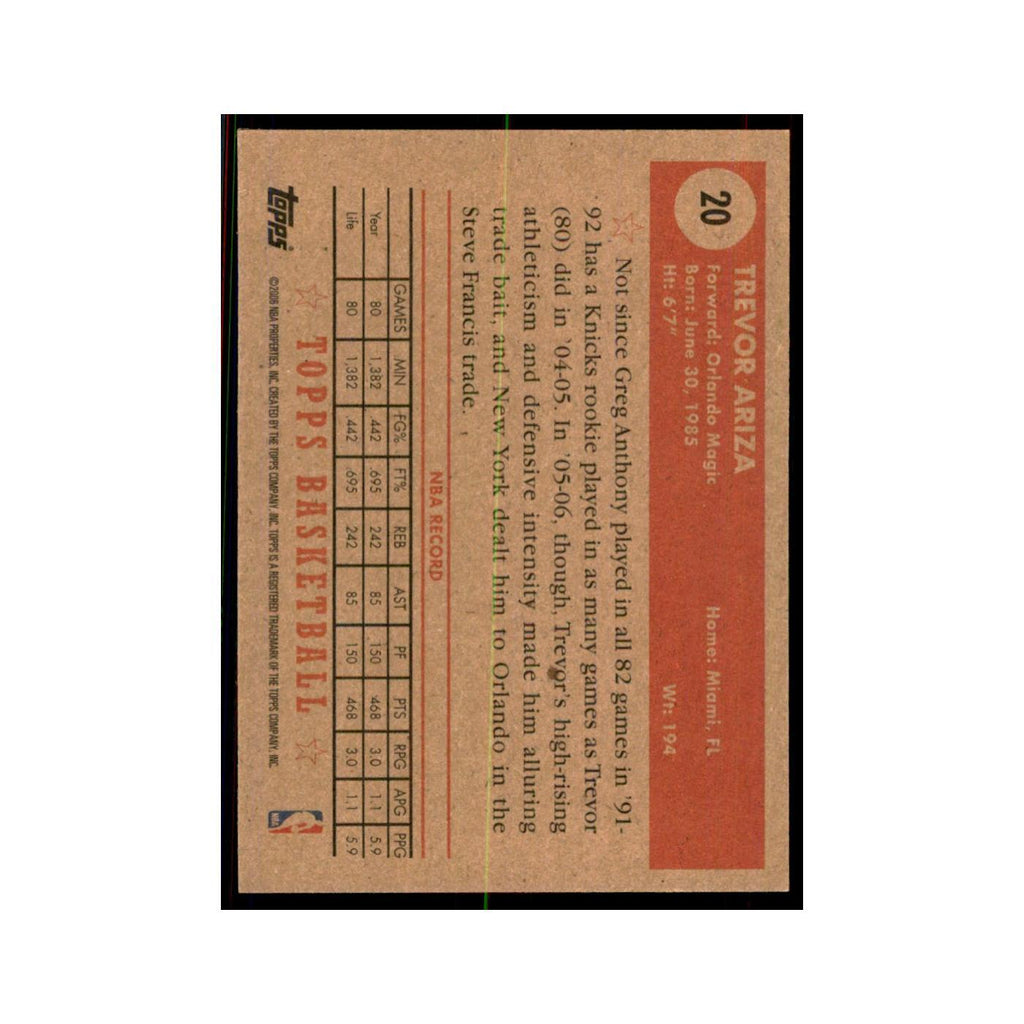 2005 Topps 1952 Style Trevor Ariza Magic #20