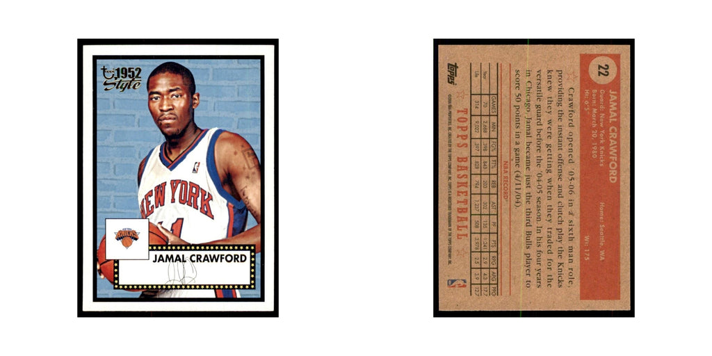 2005 Topps 1952 Style Jamal Crawford Knicks #22