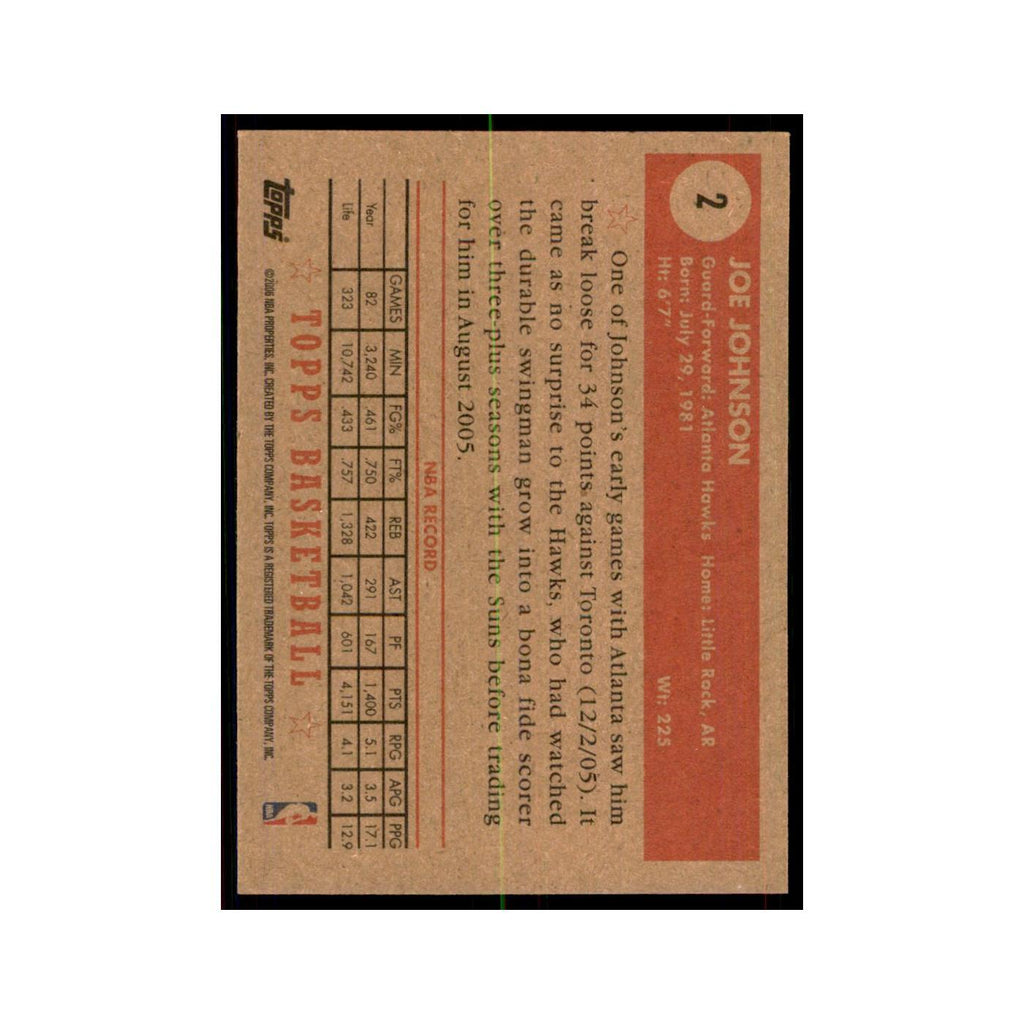 2006 Topps 1952 Style Joe Johnson Hawks #2