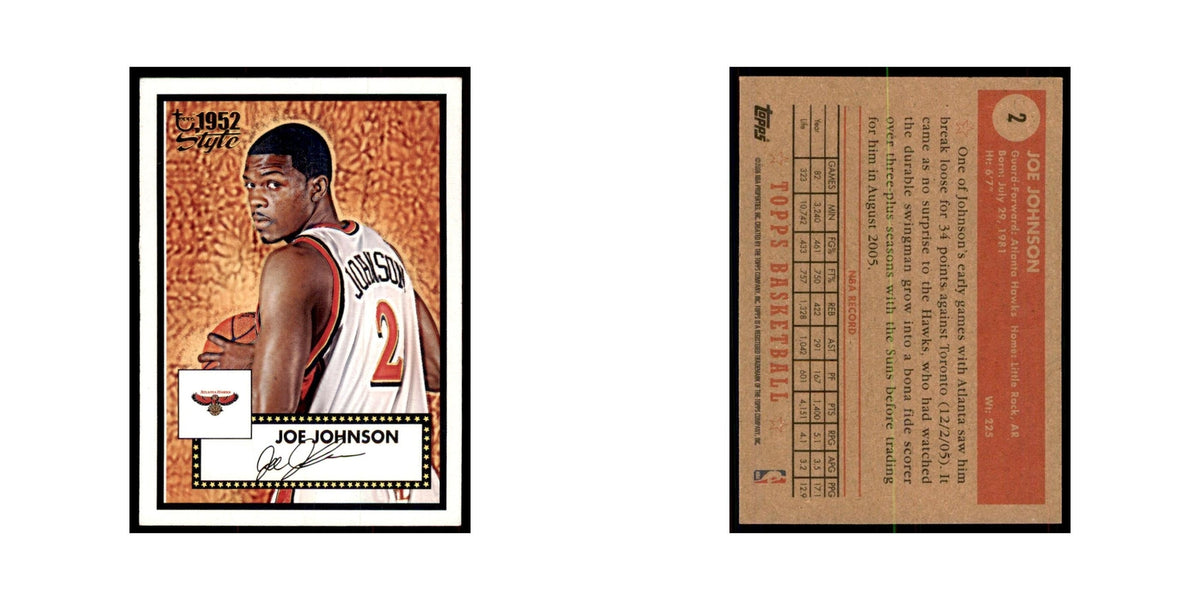2006 Topps 1952 Style Joe Johnson Hawks #2