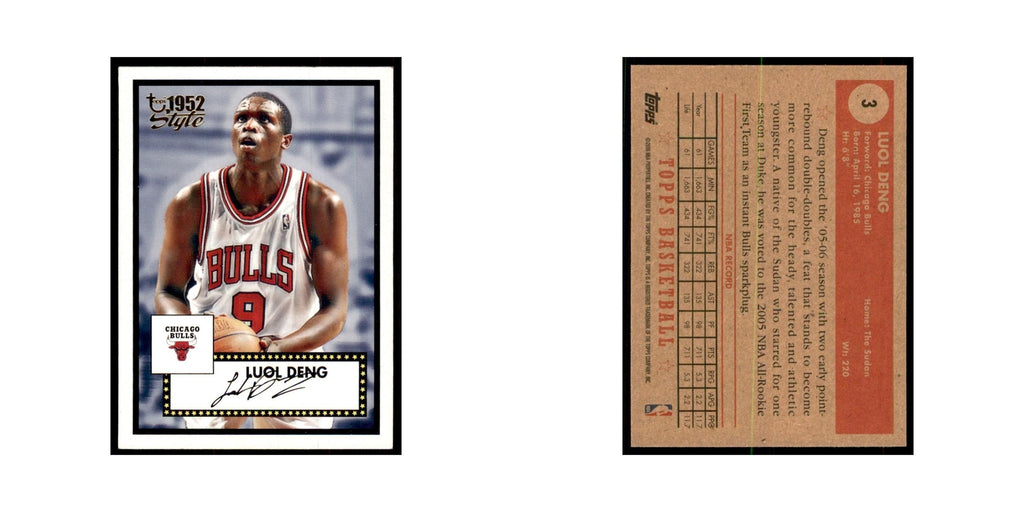 2005 Topps 1952 Style Luol Deng Bulls #3
