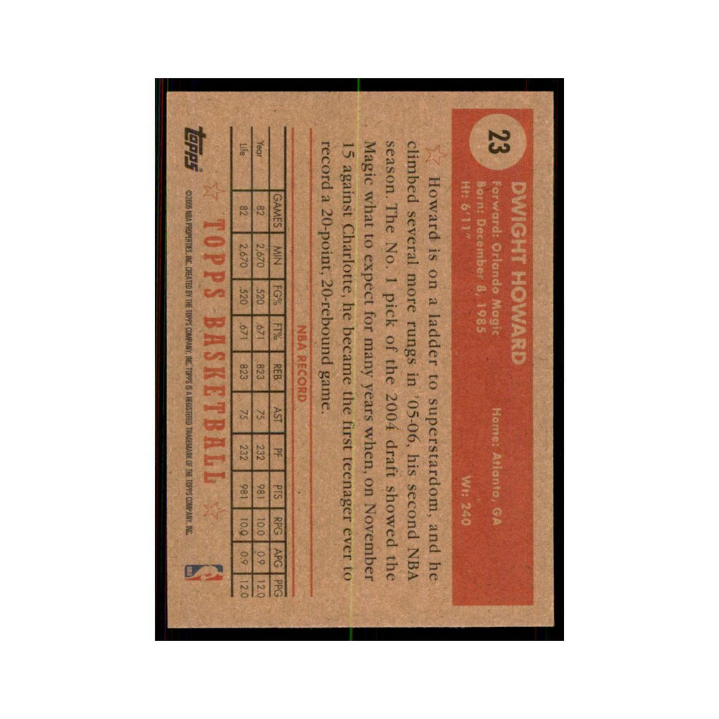 2005 Topps 1952 Style Dwight Howard Magic #23