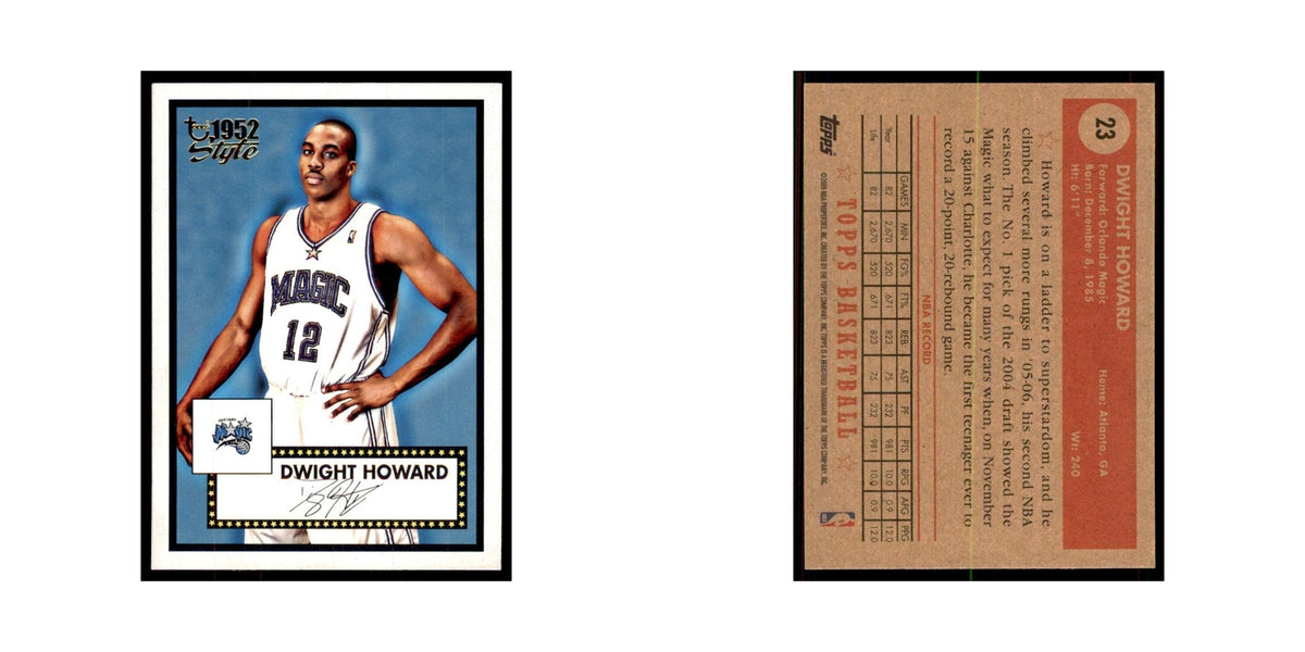2005 Topps 1952 Style Dwight Howard Magic #23