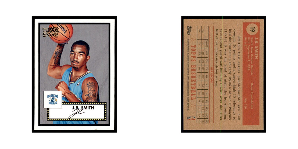 2005 Topps 1952 Style J.R. Smith New Orleans Hornets #19