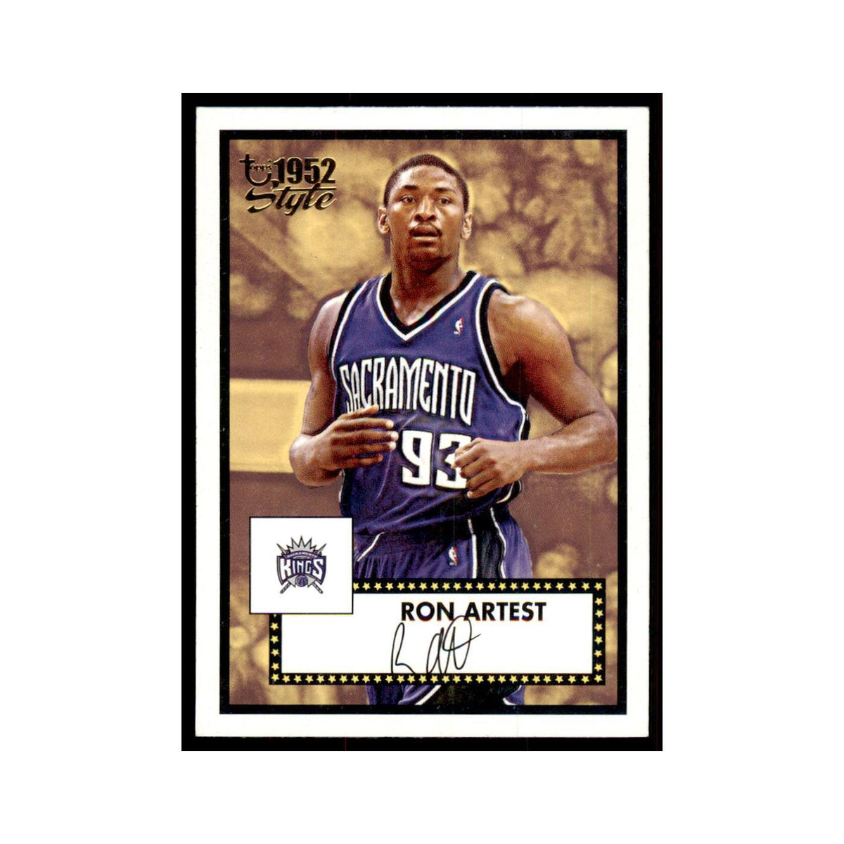 2006 Topps 1952 Style Ron Artest Kings #8
