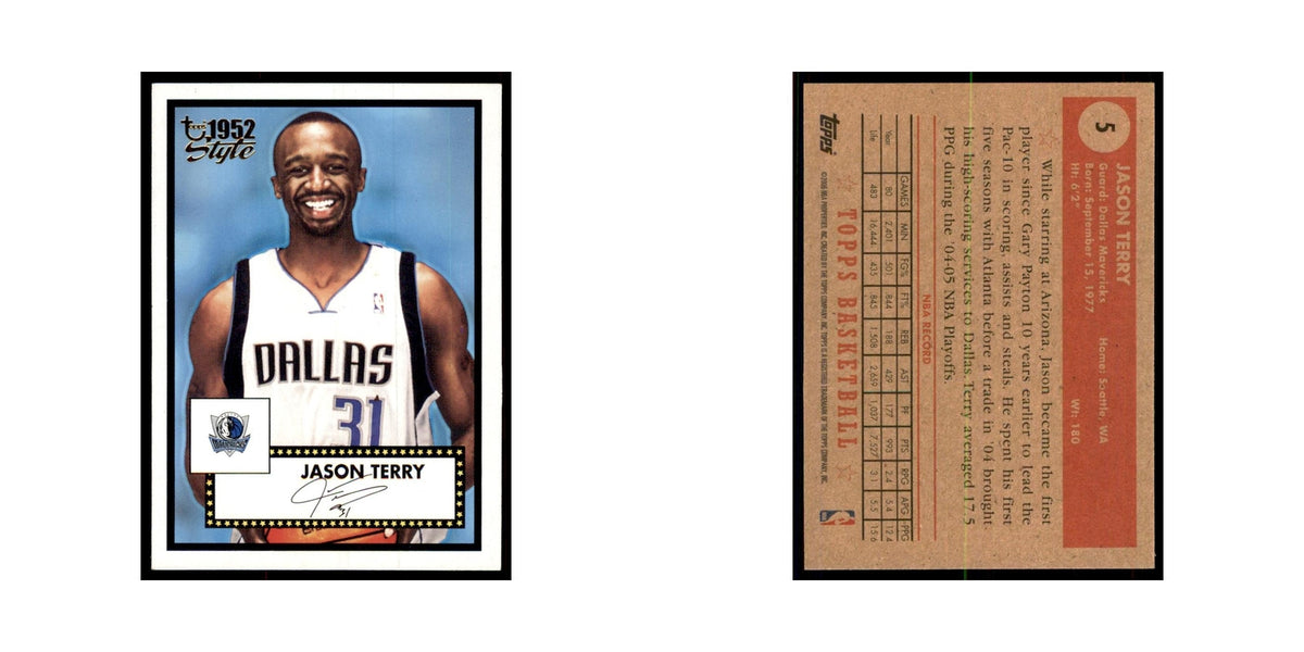 2005 Topps 1952 Style Jason Terry Mavericks #5