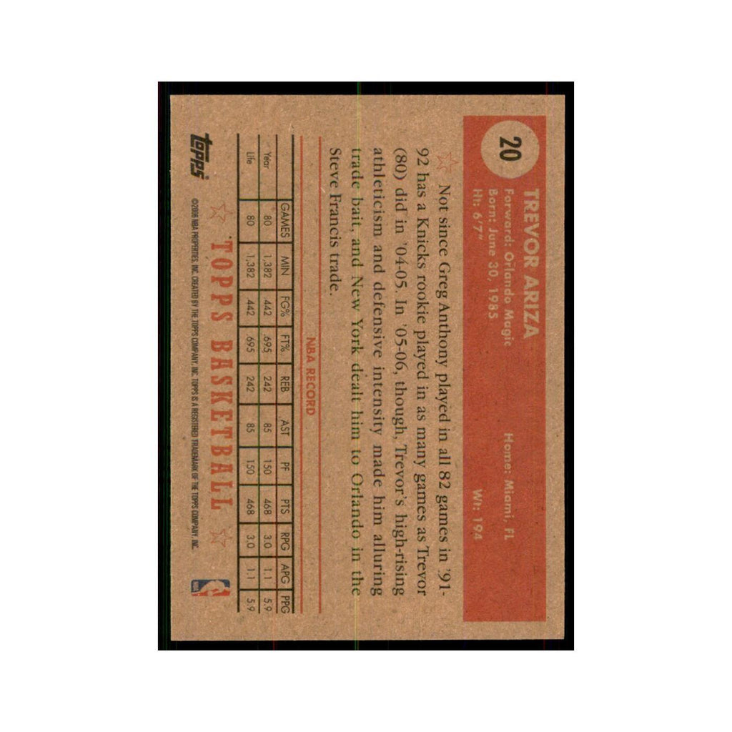 2005 Topps 1952 Style Trevor Ariza Magic #20