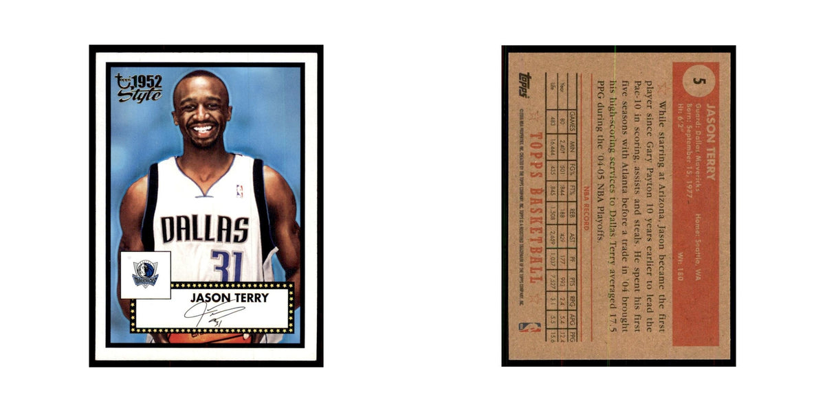 2005 Topps 1952 Style Jason Terry Mavericks #5