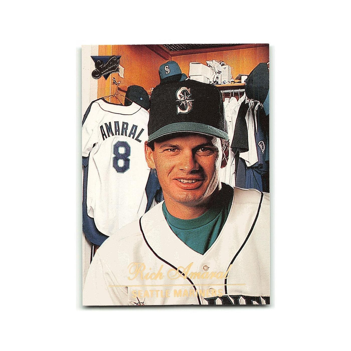 Rich Amaral 1994 Studio #98 Seattle Mariners Baseball Card NM