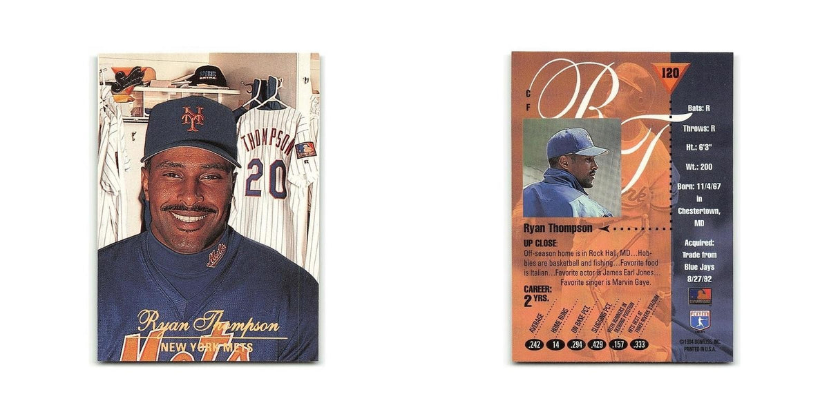 Ryan Thompson 1994 Studio #120 New York Mets Baseball Card NM