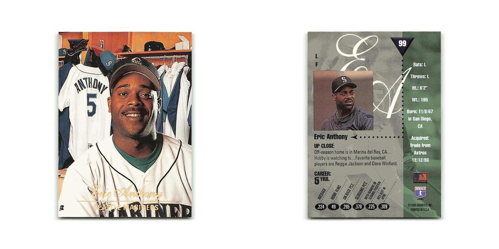 Eric Anthony 1994 Studio #99 Seattle Mariners Baseball Card NM